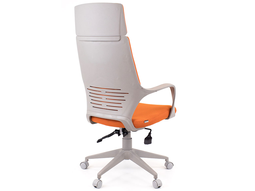 Кресло Trio Grey ткань оранжевая
